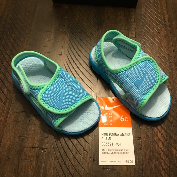 Nike Other - Baby Girl Nike Adjustable Sandals. 6c NWOT